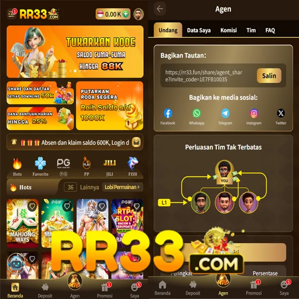 RR33 Bonus Member Baru 100%